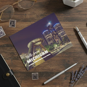 Bonjour De Michigan Carte Postale