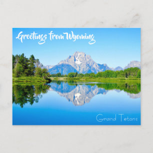 Bonjour de Wyoming Grand Tetons carte postale