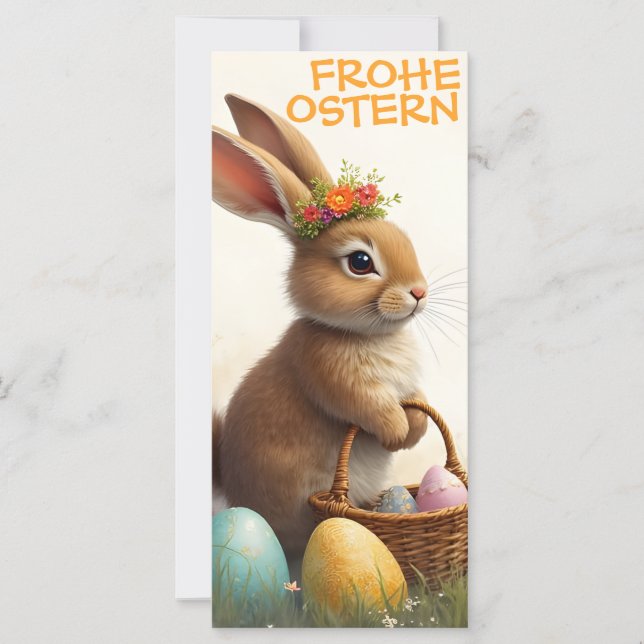 Bonjour du printemps de la part du lapin de Pâques (Devant)
