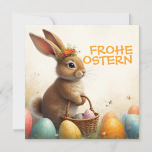 Bonjour du printemps de la part du lapin de Pâques