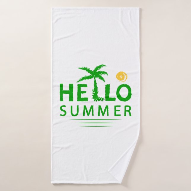 Bonjour été (Serviette de bain)