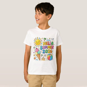 Bonjour Été 2026 T-Shirt Enfants Soleil Amusement