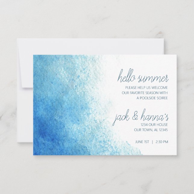 Bonjour Été - Soiree au bord de la piscine (Devant)