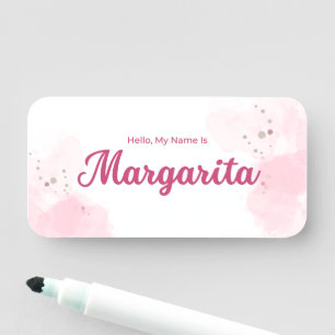 Bonjour Étiquette de nom classique Margarita