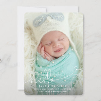 Bonjour Faire-part de naissance