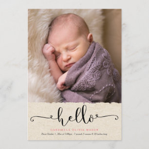 Bonjour faire-part de naissance