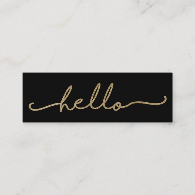 Bonjour Faux Foil Carte de visite (Devant)