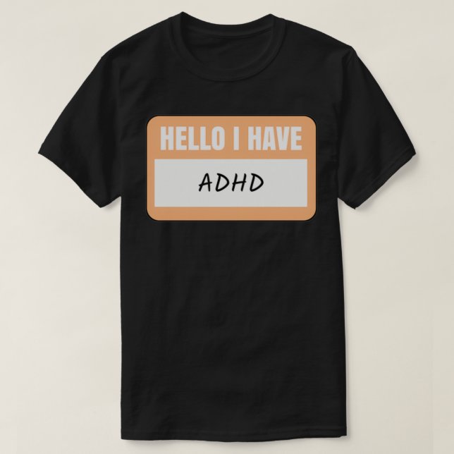 Bonjour j'ai ADHD Classic TShirt (Design devant)