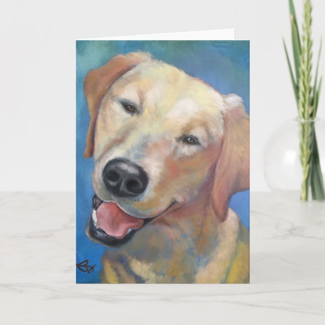 Bonjour, jaune ! Carte de voeux d'art de (Devant)