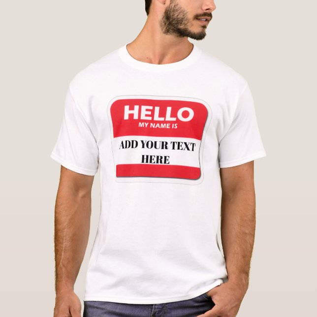 Bonjour, je m'appelle T-shirt (Devant)