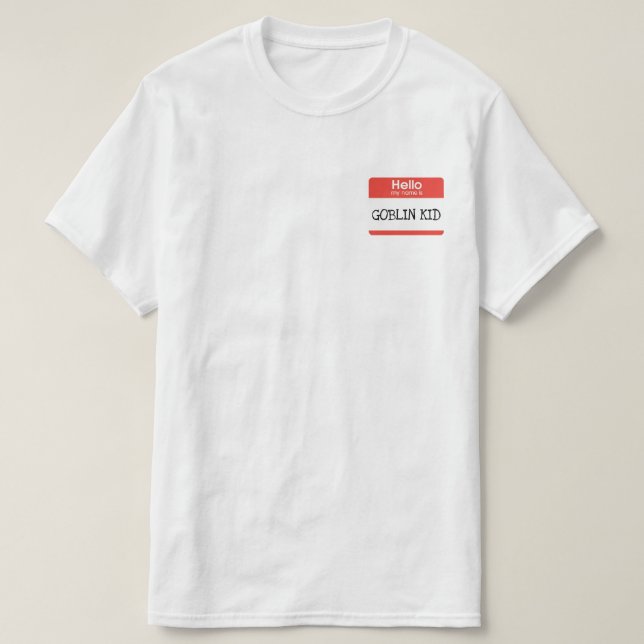 Bonjour, je m'appelle t-shirt enfant gobelin (Design devant)