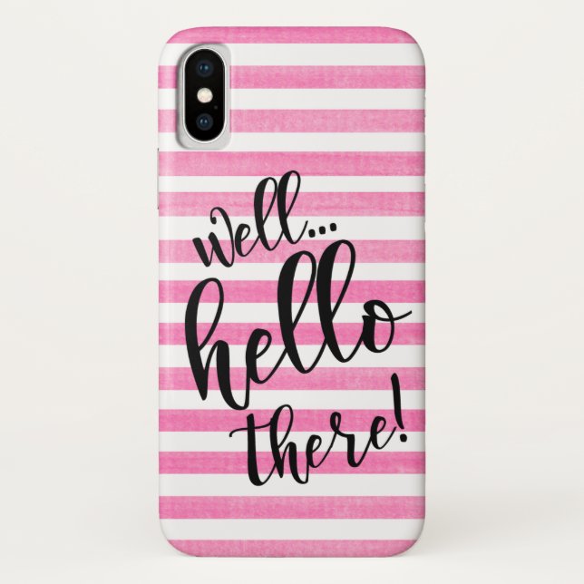 BONJOUR LÀ-BAS sur n'importe quel Coque iPhone X c (Dos)