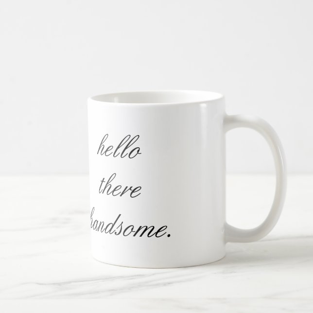 bonjour là tasse de café belle (Droite)