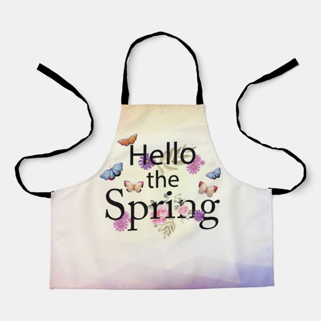 Bonjour Le tablier à fleurs du printemps (Recto)