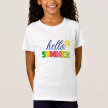 "bonjour l'été" t-shirt