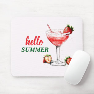 Bonjour l'été Tapis de souris cocktail à la frai