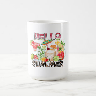 Bonjour L'Été Tropical Boissons Mug - Vibe Rafraîc