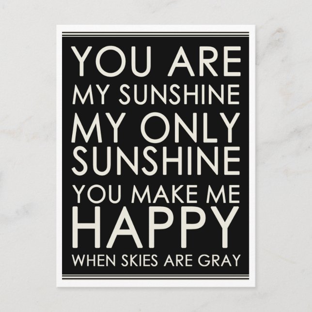 Bonjour, Love Motivational Citation Vierge Carte p (Devant)