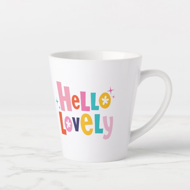 Bonjour Lovey Latte Mug (Droite)