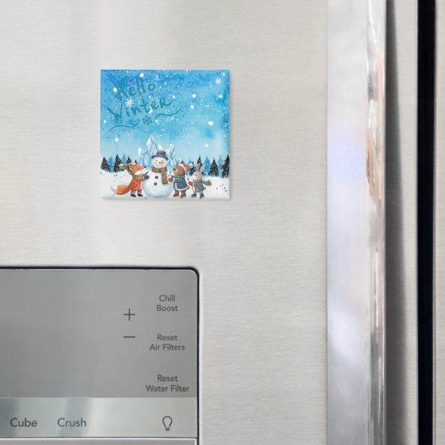 Bonjour Magnet d'hiver (In situ (réfrigérateur))