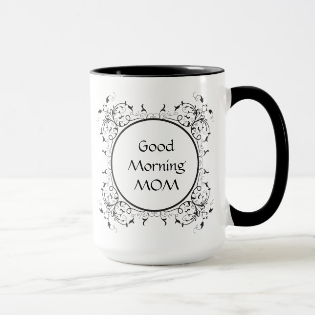 Bonjour Maman Ringer Mug (Droite)