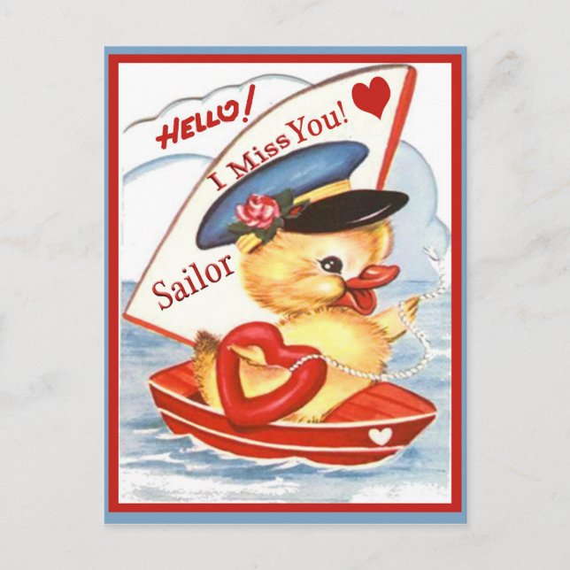 Bonjour militaire vintage ! Carte postale Vous Man (Devant)