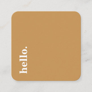 Bonjour, Minimal, Simple, Cartes de visite de bloc