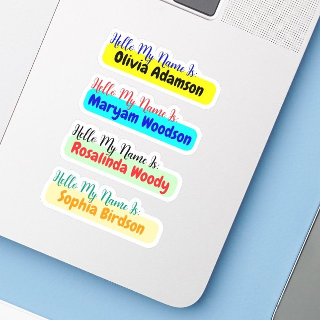 Bonjour Mon nom est Étiquette - Stickers Nom étanc (Kids name stickers
Waterproof labels for kids)