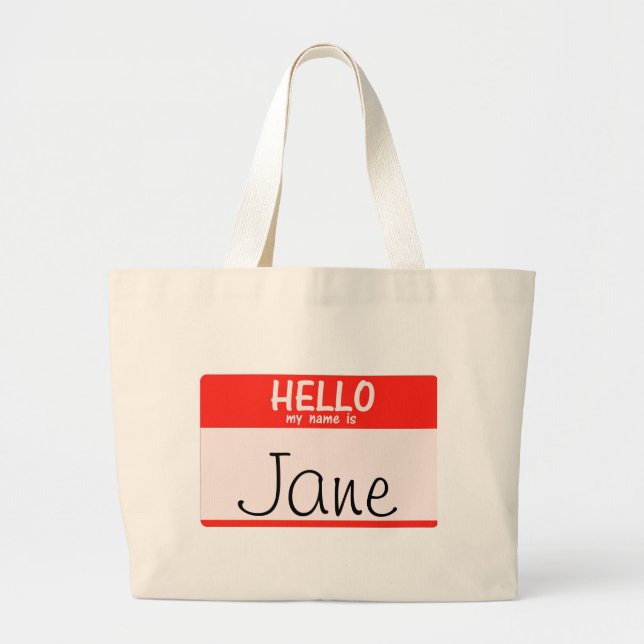 Bonjour mon nom est sac fourre - tout à _____ (Devant)