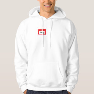"Bonjour mon nom est sweat - shirt à capuche de