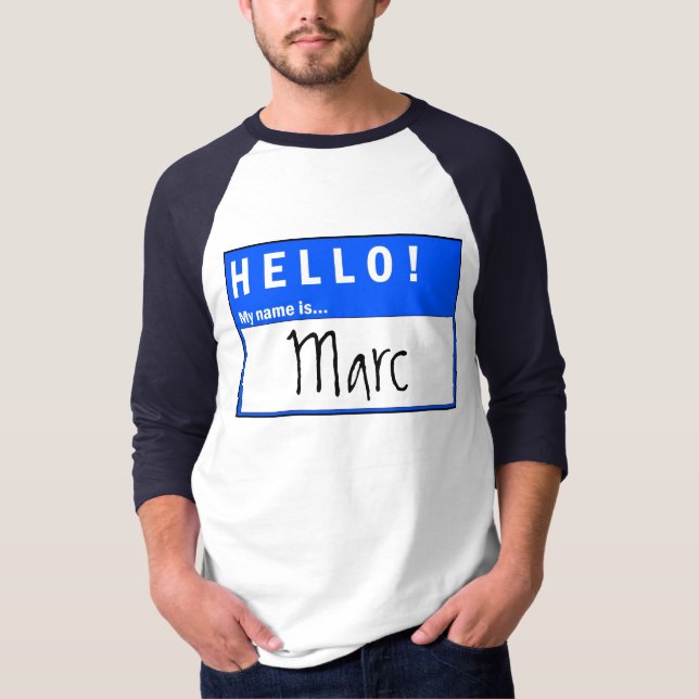Bonjour ! Mon nom est… T-shirt d'amusement (Devant)