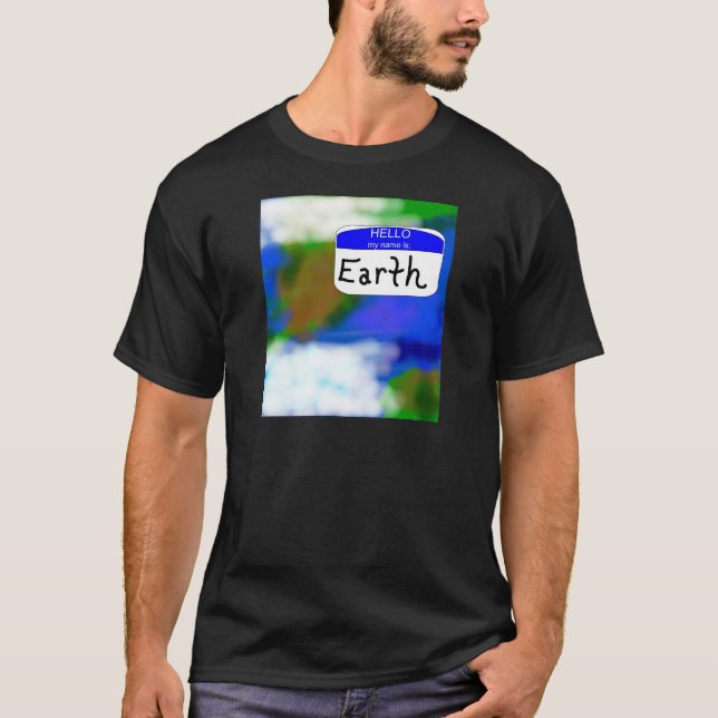 Bonjour, mon nom est T-shirt de l'environnement de (Devant)