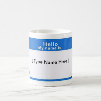 Bonjour mon nom est tasse