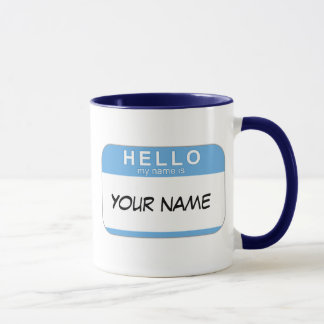 Bonjour mon nom est tasse