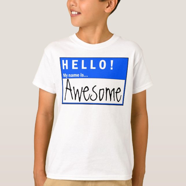 Bonjour ! Mon Nom Est Un Super T-Shirt Amusant (Devant)