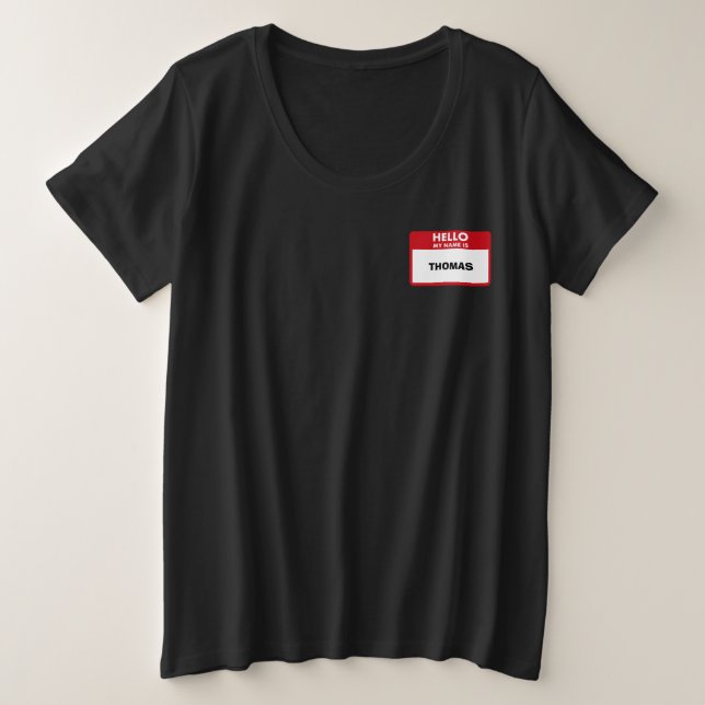 Bonjour mon nom TAG Team Building Activité costume (Design devant)