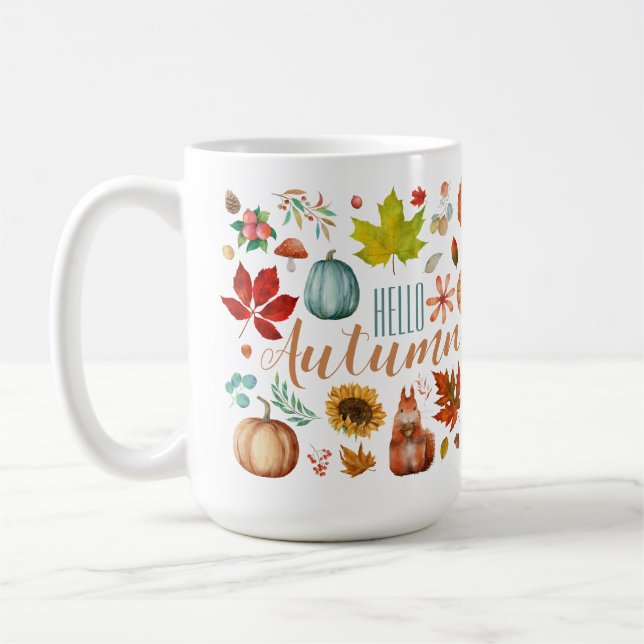 Bonjour Mug d'automne (Gauche)