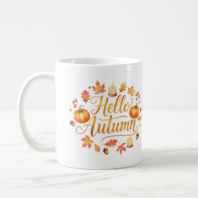 Bonjour Mug d'automne (Gauche)
