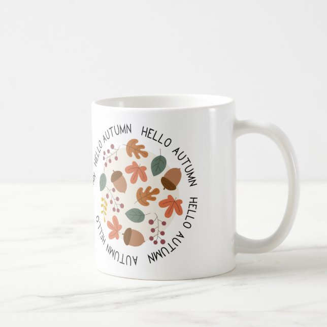 Bonjour Mug d'automne (Droite)