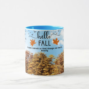 Bonjour Mug d'Automne : Embrassez la Saison Douill
