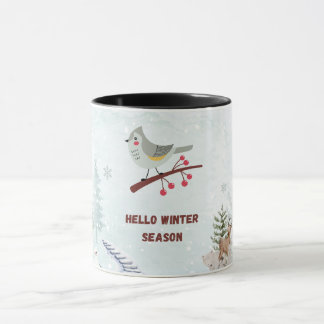 Bonjour Mug de la saison d'hiver – Cozy Hot Cocoa 
