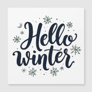 Bonjour Noël d'hiver Flocon de neige Saison hivern