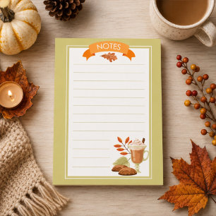 Bonjour notes post-it d'automne