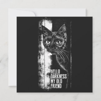 Bonjour obscurité mon vieil ami Black Cat Sketch
