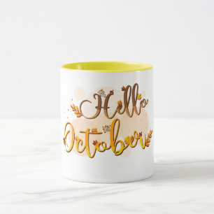Bonjour Octobre Mug : Célébrez le mois du changeme