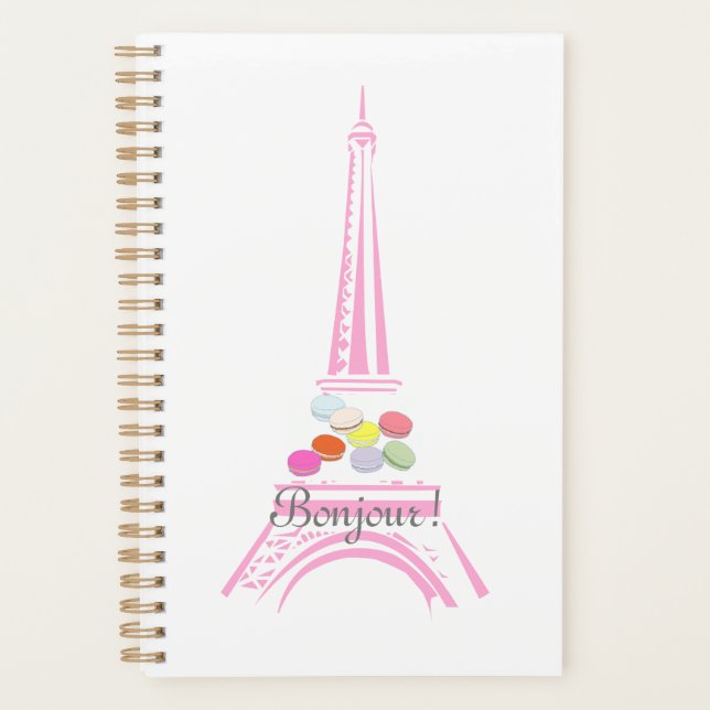 Bonjour Paris Français Macaron Tour Eiffel (Devant)