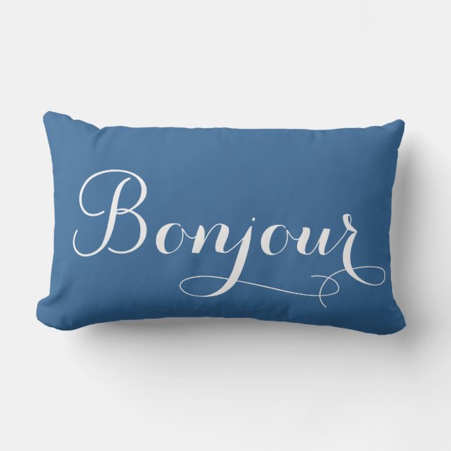Bonjour Paris Lumbar Coussin (Recto)