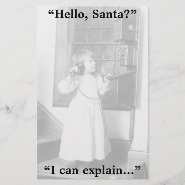 Bonjour, Père Noël ? - Papeterie (Devant)
