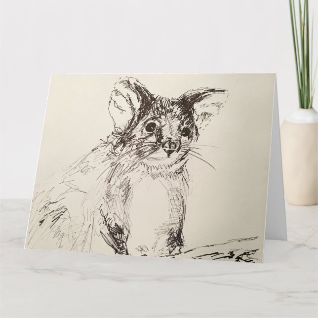 Bonjour Possum ! Carte de vœux (Devant)