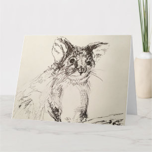 Bonjour Possum ! Carte de vœux